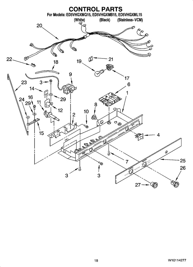 Diagram for ED5VHGXMB15