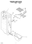 Diagram for 04 - Freezer Liner Parts