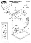 Diagram for 01 - Top And Console Parts