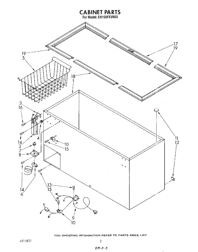 Diagram for EH150FXVN00