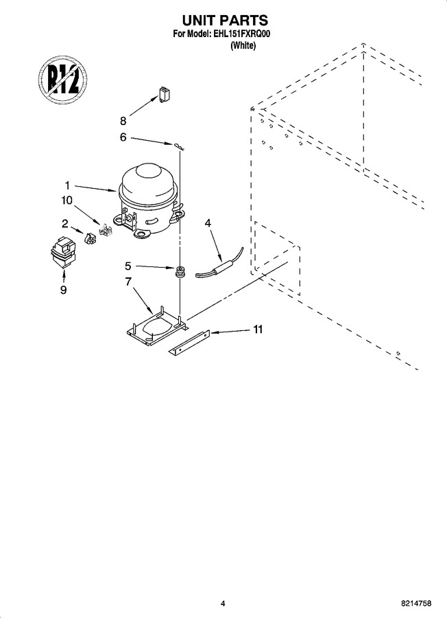 Diagram for EHL151FXRQ00