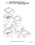 Diagram for 03 - Refrigerator Shelf Parts