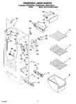 Diagram for 04 - Freezer Liner Parts