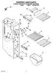 Diagram for 04 - Freezer Liner Parts