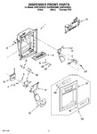 Diagram for 08 - Dispenser Front Parts