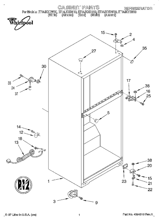 Diagram for ET14JKXDW10