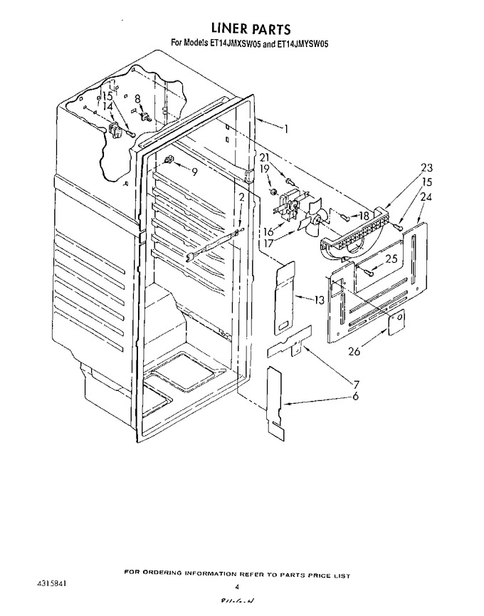 Diagram for ET14JMXSW05