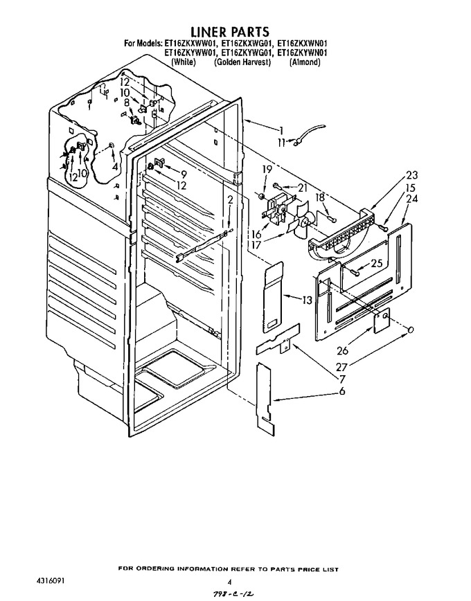 Diagram for ET16ZKXWG01