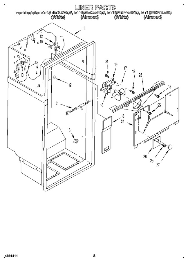 Diagram for ET18NMYAW00