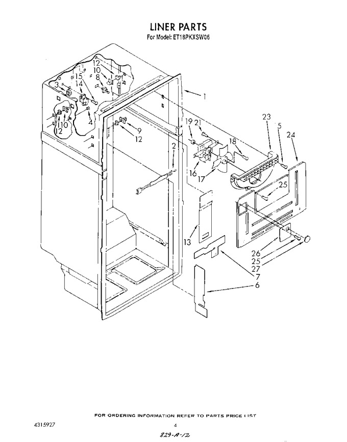 Diagram for ET18PKXSW06