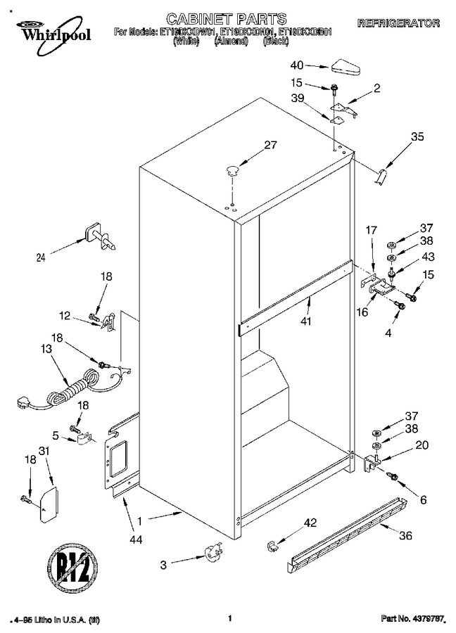 Diagram for ET19DKXDW01