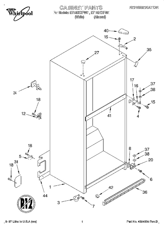 Diagram for ET19DKXFW01