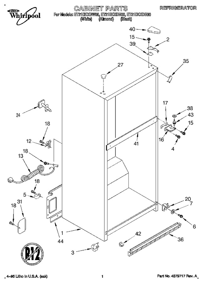 Diagram for ET21DKXDW00