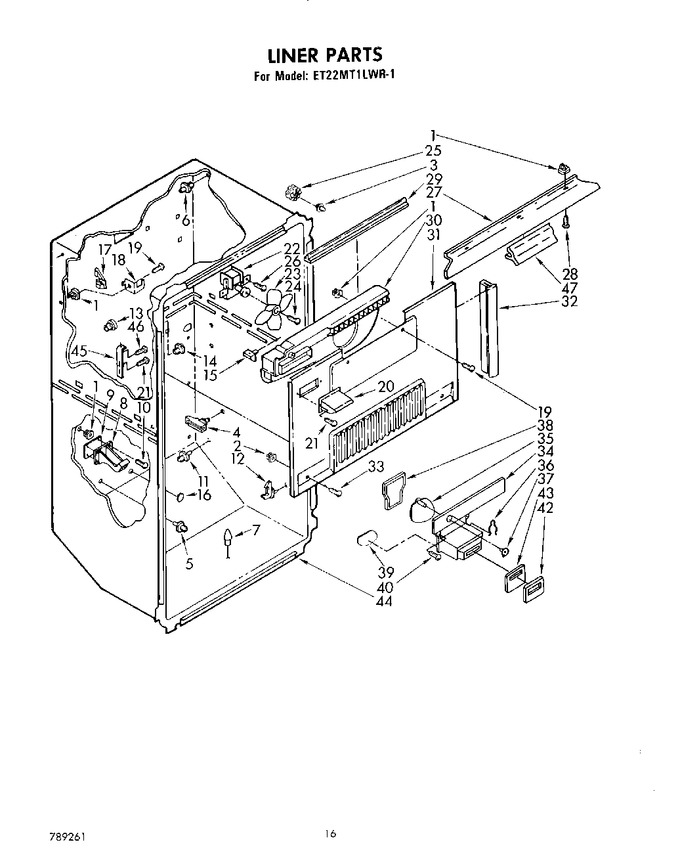 Diagram for ET22MT1LWR1