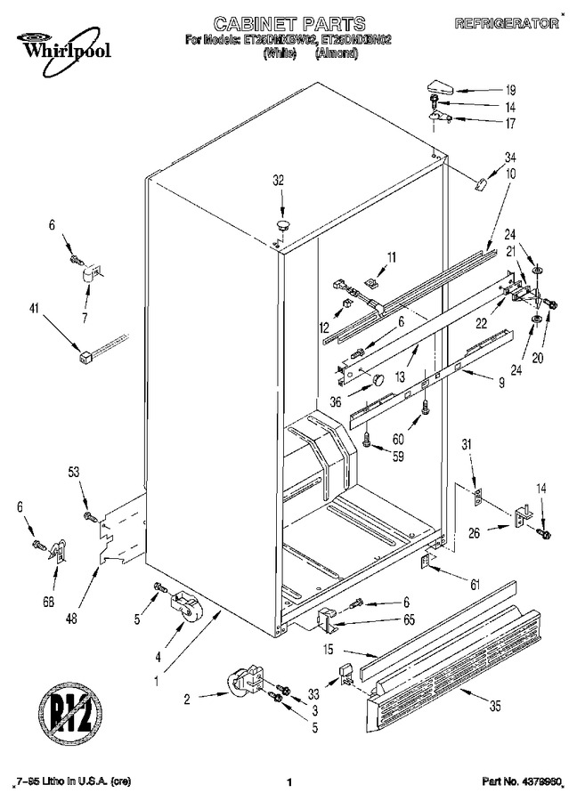 Diagram for ET25DMXBW02