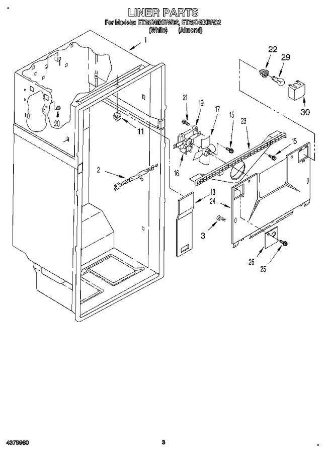 Diagram for ET25DMXBW02