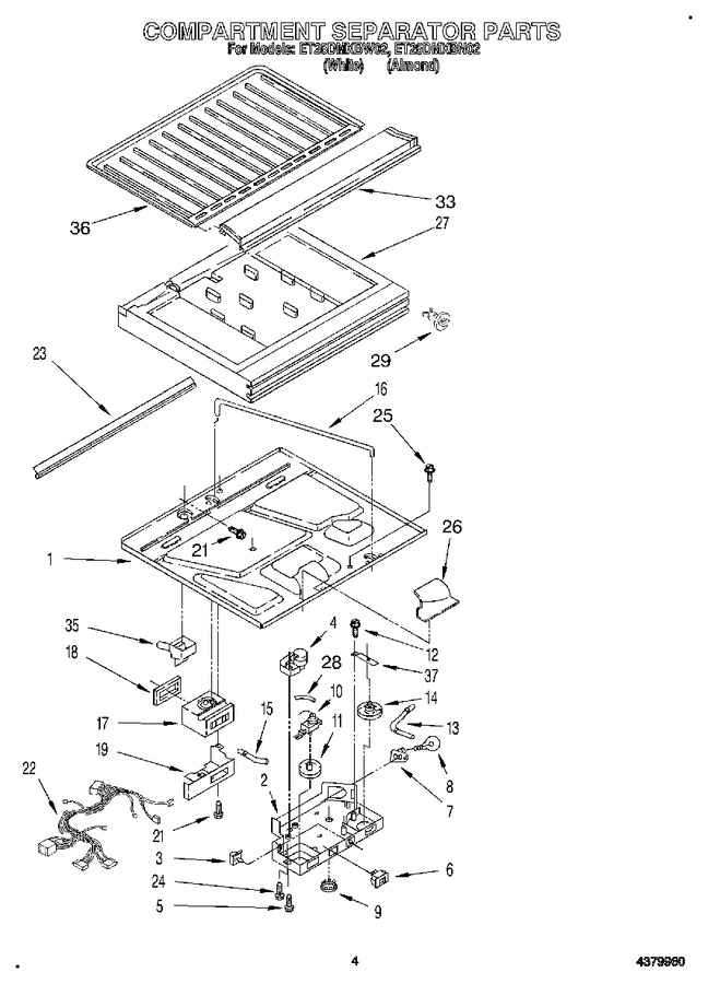 Diagram for ET25DMXBW02