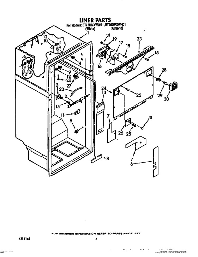 Diagram for ET25DMXWN01