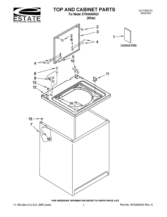 Diagram for ETW4400WQ1