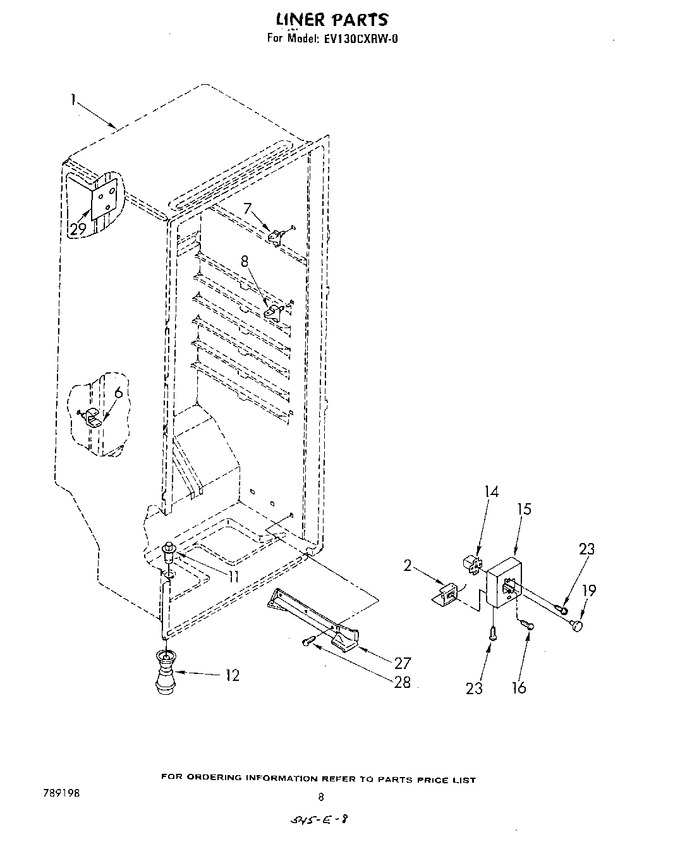 Diagram for EV130CXRW0