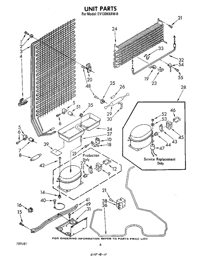 Diagram for EV130NXRW0