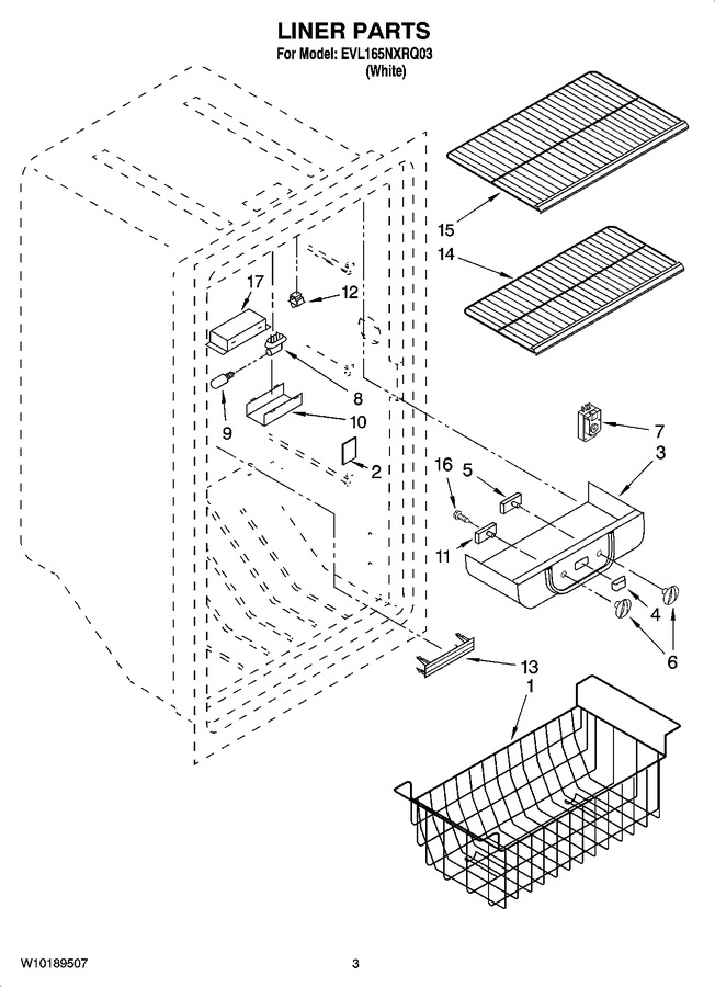 Diagram for EVL165NXRQ03