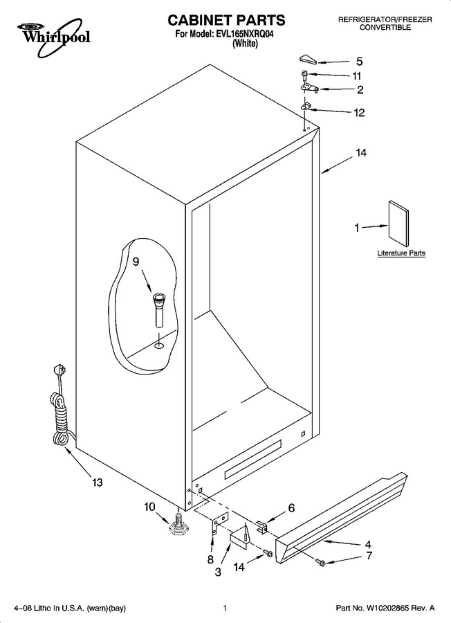 Diagram for EVL165NXRQ04