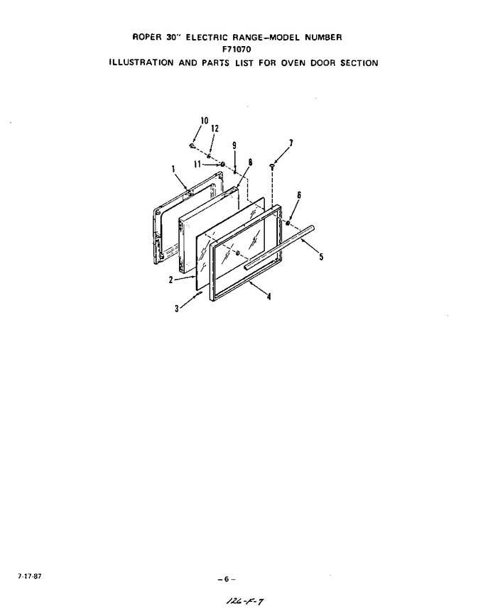 Diagram for F7107W0