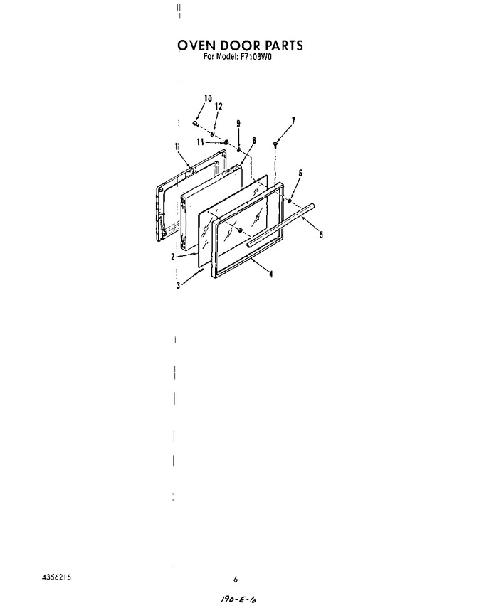 Diagram for F7108W0