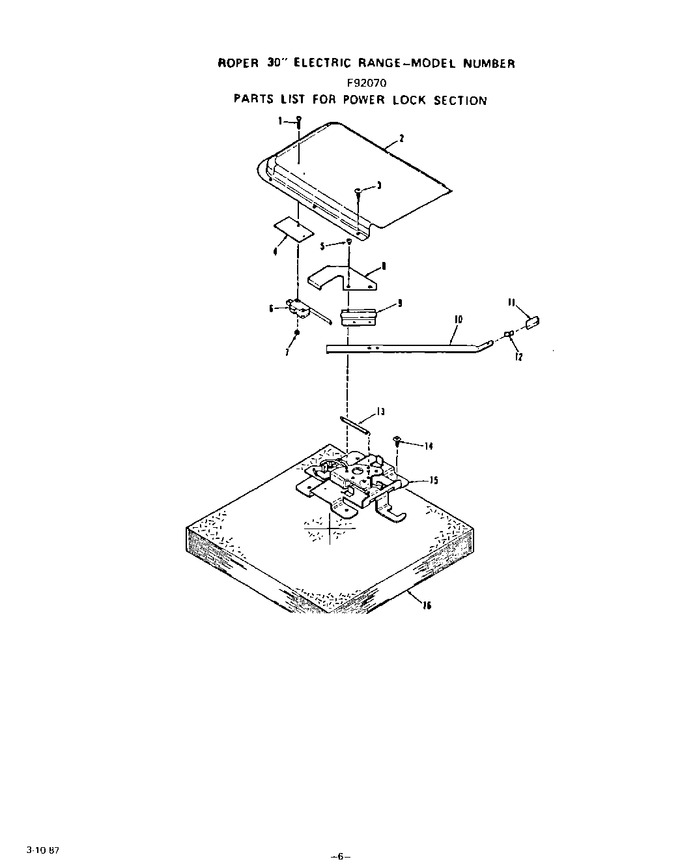 Diagram for F9207W0