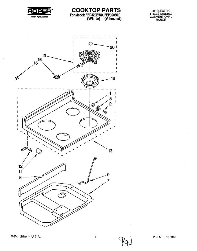 Diagram for FEP320BW0