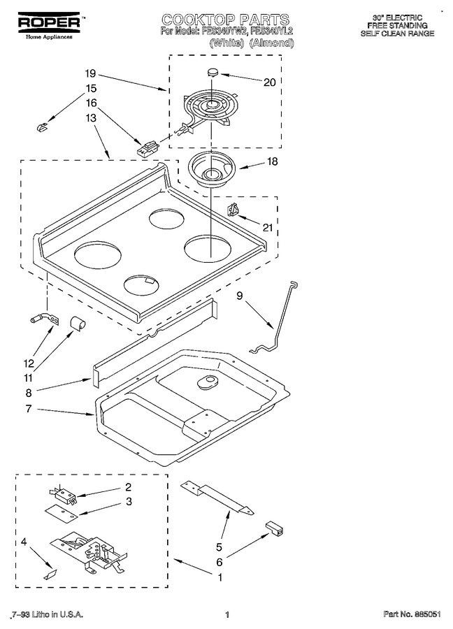 Diagram for FES340YW2