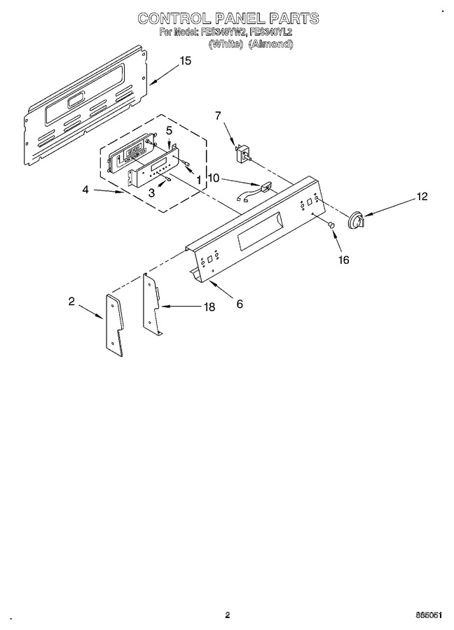 Diagram for FES340YW2