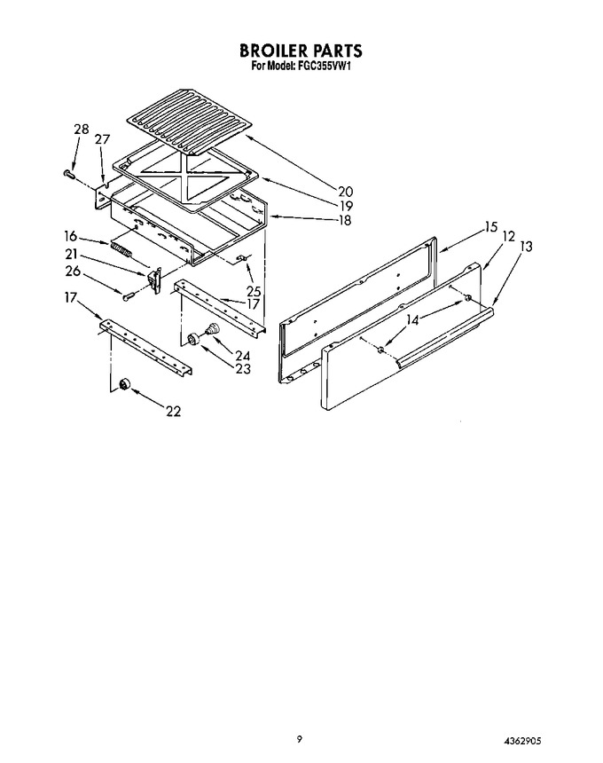 Diagram for FGC355VW1