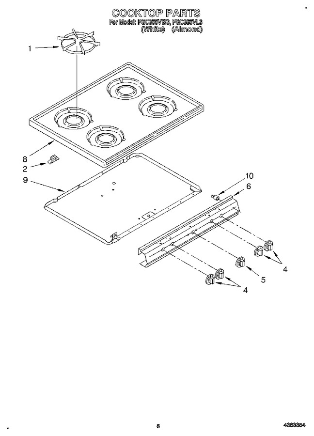 Diagram for FGC355VW3