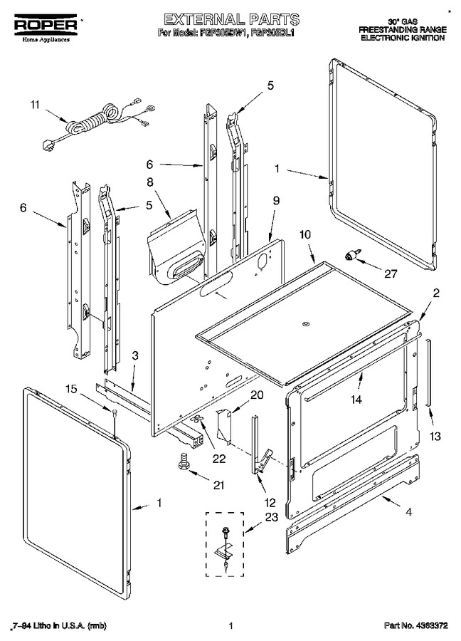 Diagram for FGP305BW1