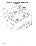 Diagram for 02 - Cooktop And Control Panel, Lit/opti