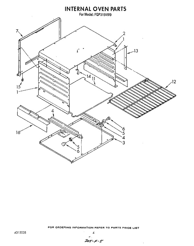 Diagram for FGP315VW0