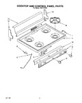 Diagram for 02 - Cooktop And Control Panel, Lit/opti