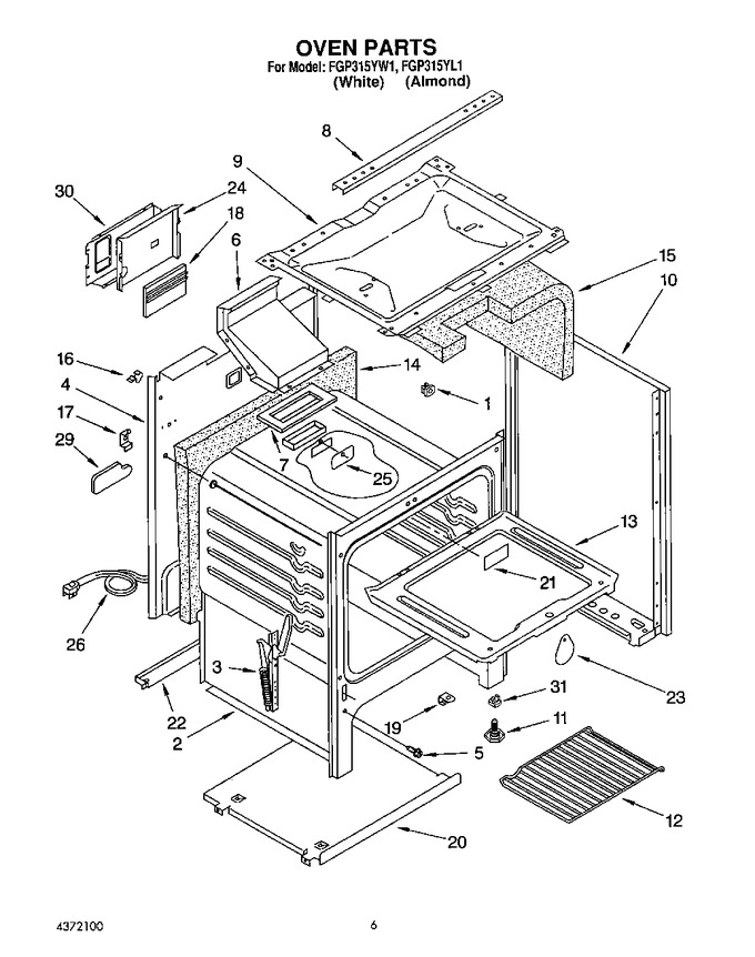 Diagram for FGP315YW1