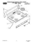 Diagram for 01 - Cooktop And Control Panel, Lit/optional