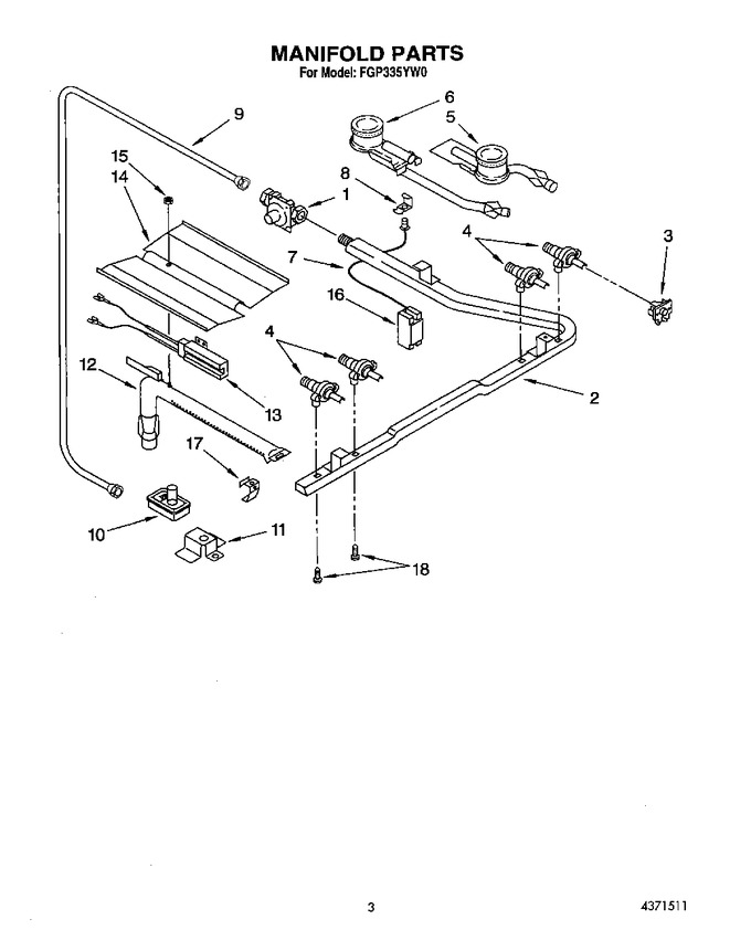 Diagram for FGP335YW0