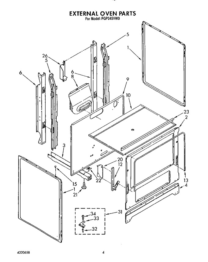 Diagram for FGP345VW0