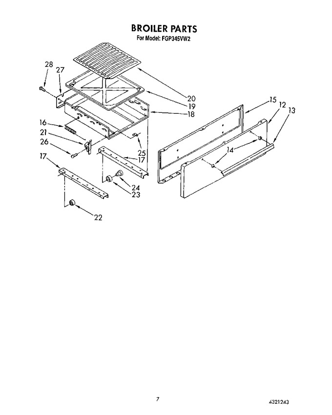 Diagram for FGP345VW2