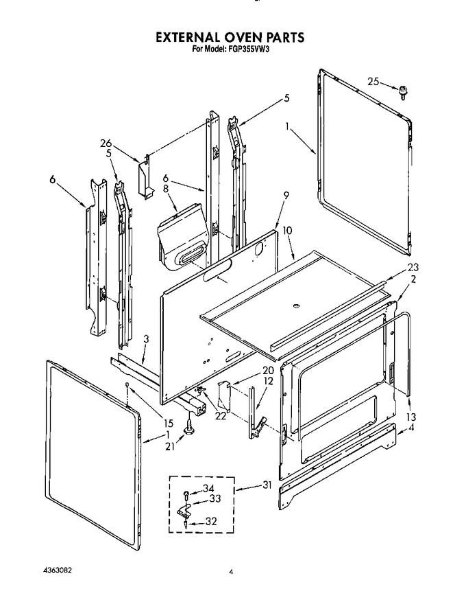 Diagram for FGP355VW3