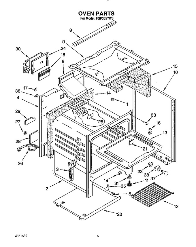 Diagram for FGP355YW0