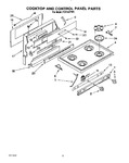 Diagram for 02 - Cooktop And Control Panel, Lit/opti