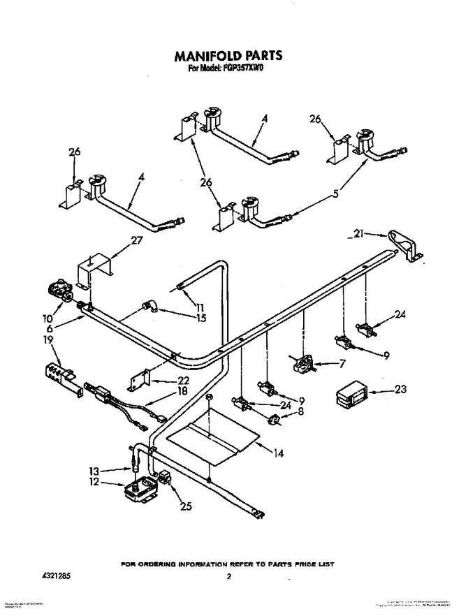 Diagram for FGP357XW0