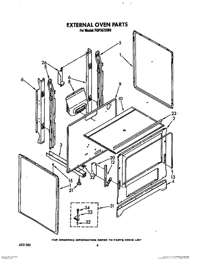 Diagram for FGP357XW0