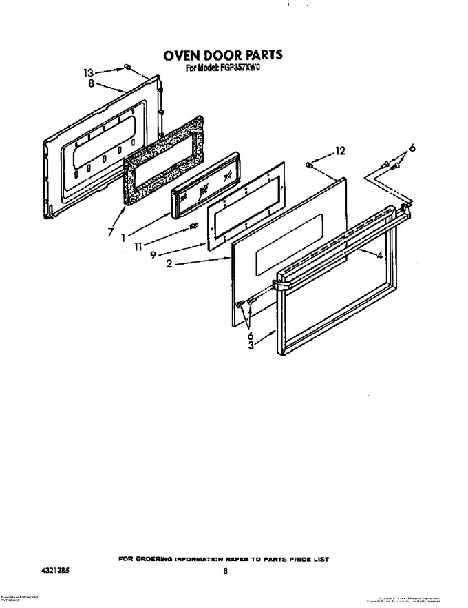 Diagram for FGP357XW0